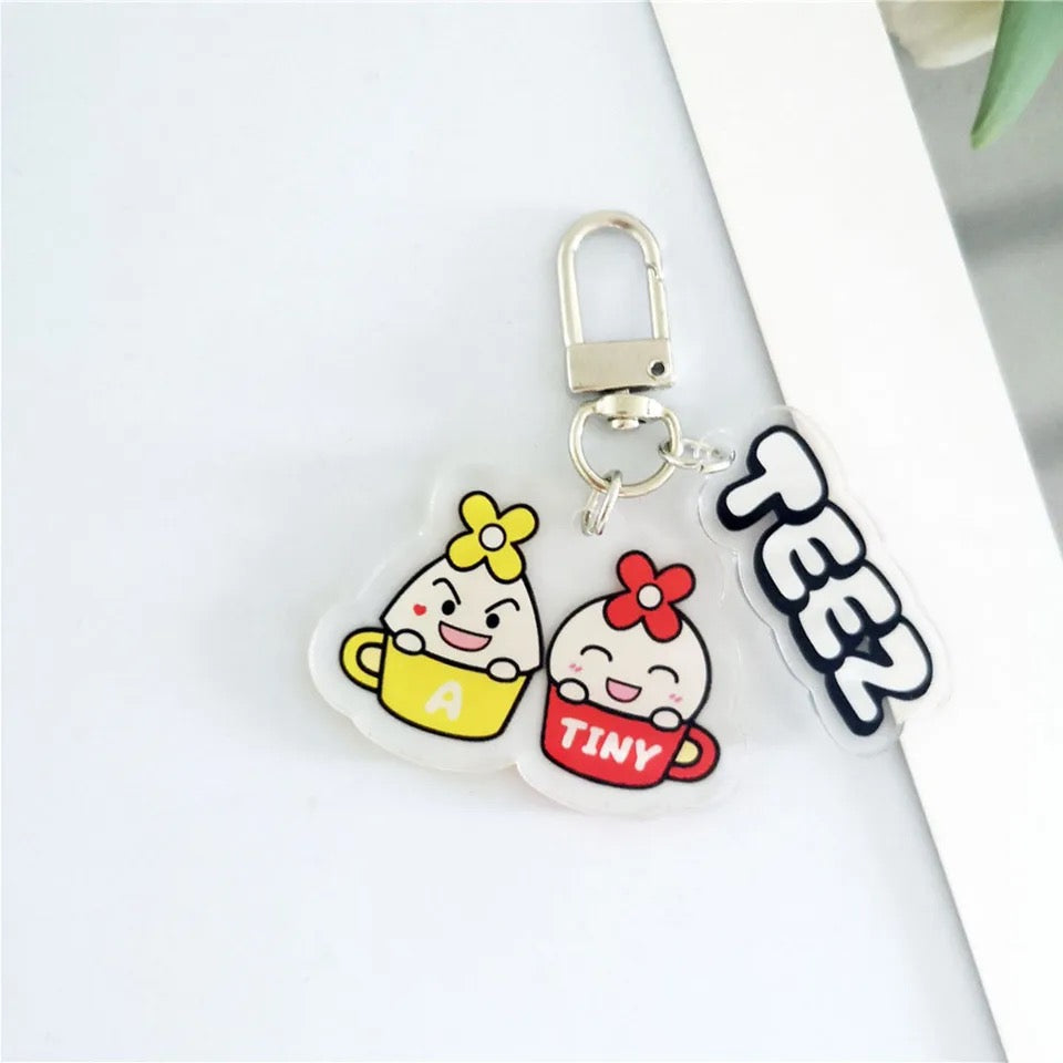 ATEEZ TeezMon Acrylic Double-sided Transparent Keychain