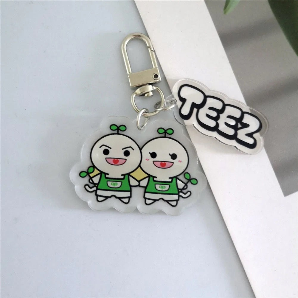 ATEEZ TeezMon Acrylic Double-sided Transparent Keychain