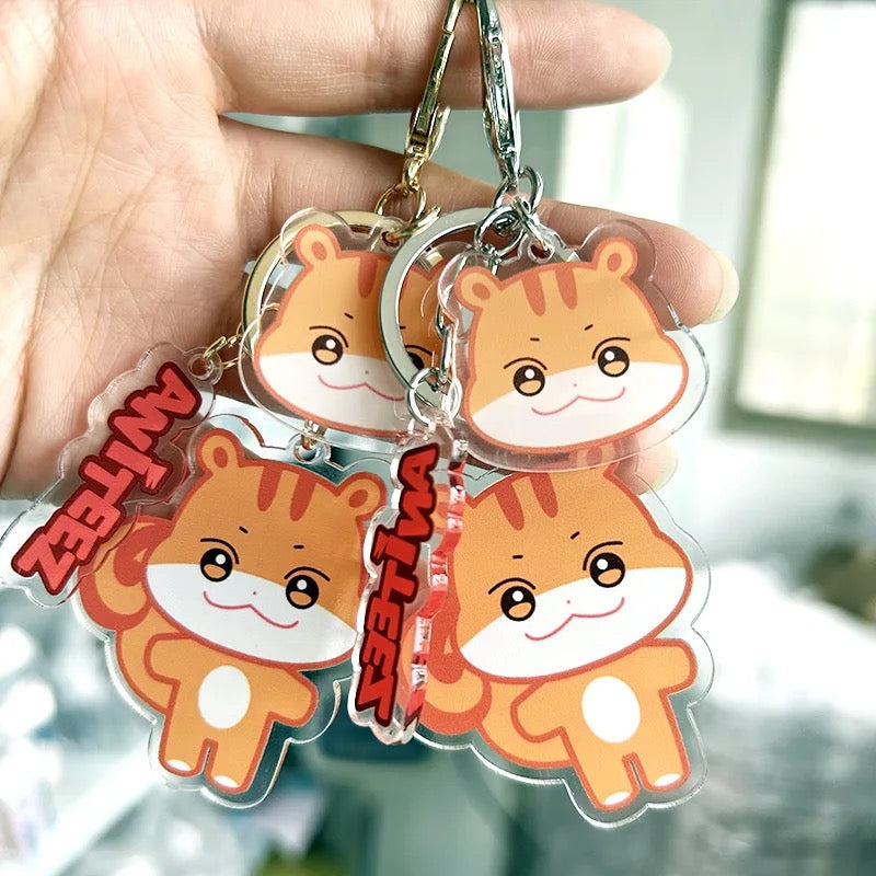 ATEEZ AniTeez Acrylic Double-sided Transparent Keychain - Every Member