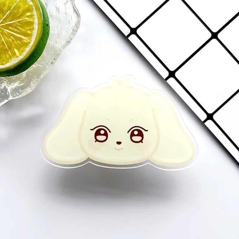 Kpop ATEEZ Phone Holder Stretchable Phone Stand ANITEEZ Character Self-adhesive Cellphone Mount