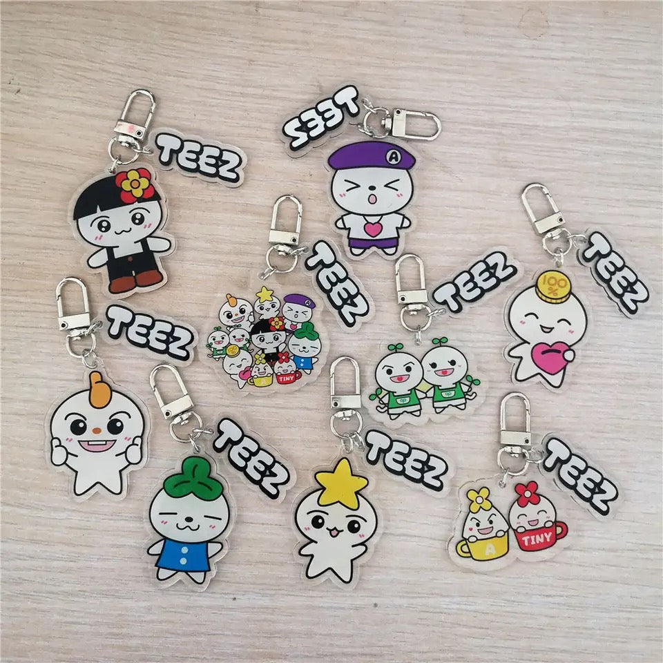 ATEEZ TeezMon Acrylic Double-sided Transparent Keychain