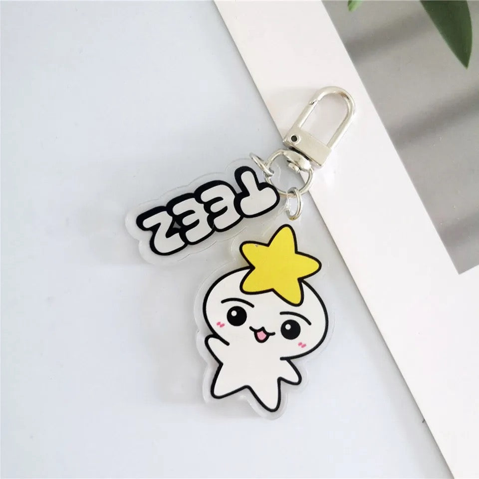 ATEEZ TeezMon Acrylic Double-sided Transparent Keychain