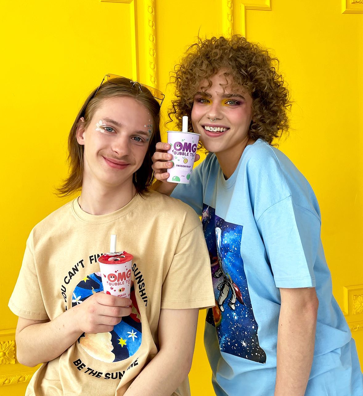 OMG Bubble Tea | Passion Fruit Green Tea With Popping Apple Bubbles 270ml